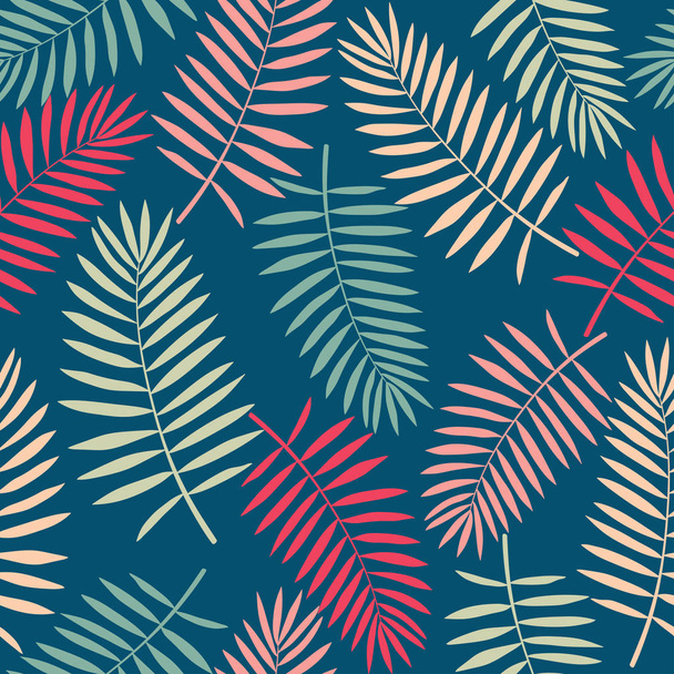 Tropical background with palm leaves.  - Вектор, зображення