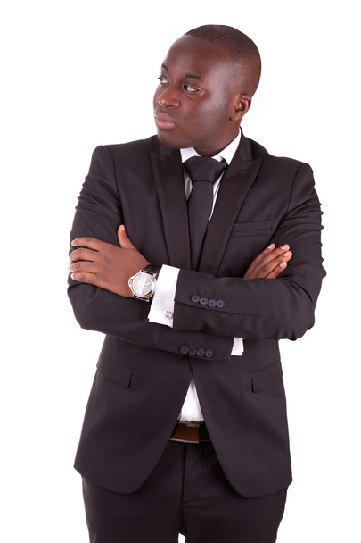 Young african business man with folded arms - Foto, Bild