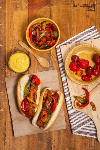 Würstchen Hot Dogs Abendessen - Foto, Bild