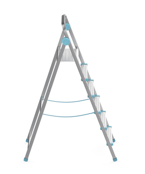 Ongevouwen metalen ladder - Foto, afbeelding