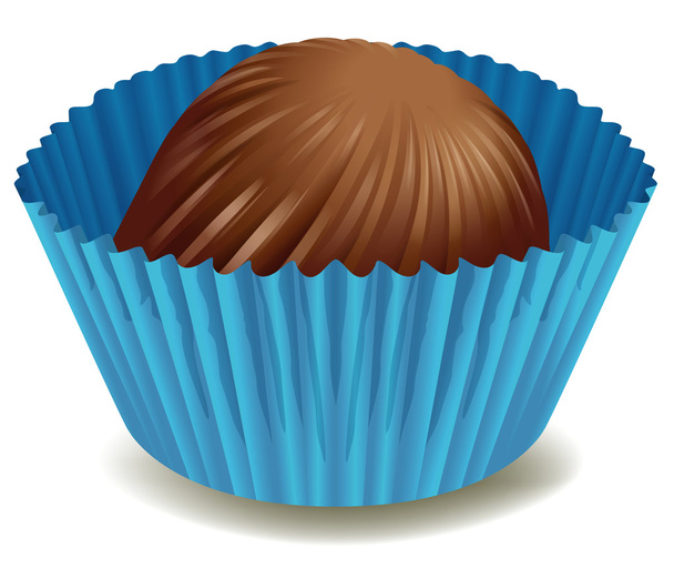 chocolats en tasse bleue
 - Vecteur, image