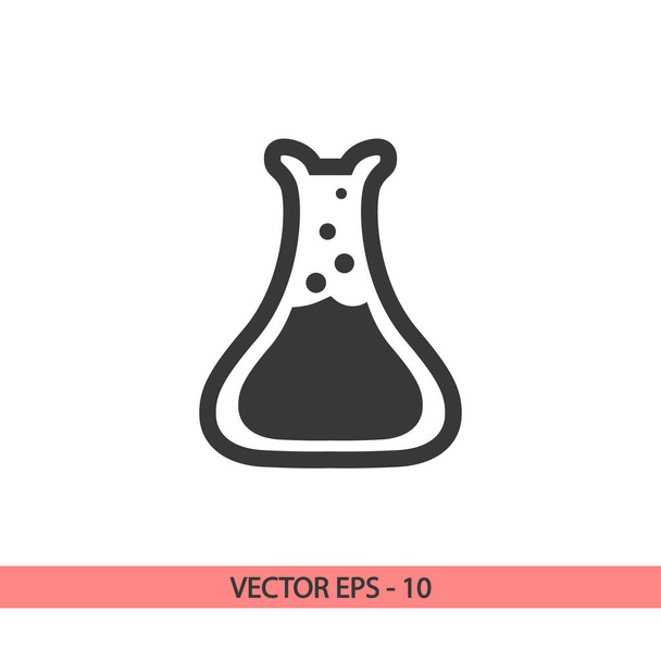 laboratory glass  icon, vector illustration. Flat design style - ベクター画像