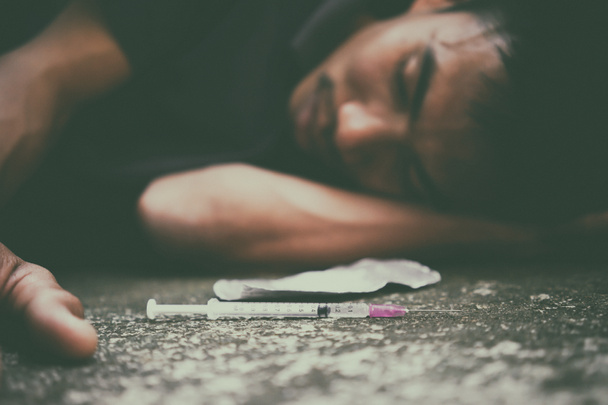 drug addict man  - Фото, зображення