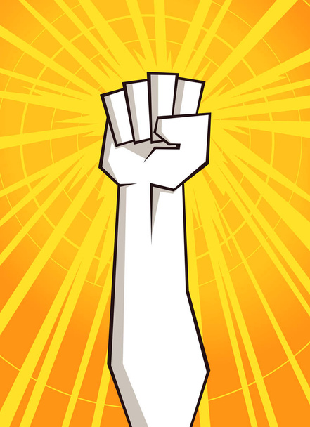 clenched fist vector illustration - Vector, Image