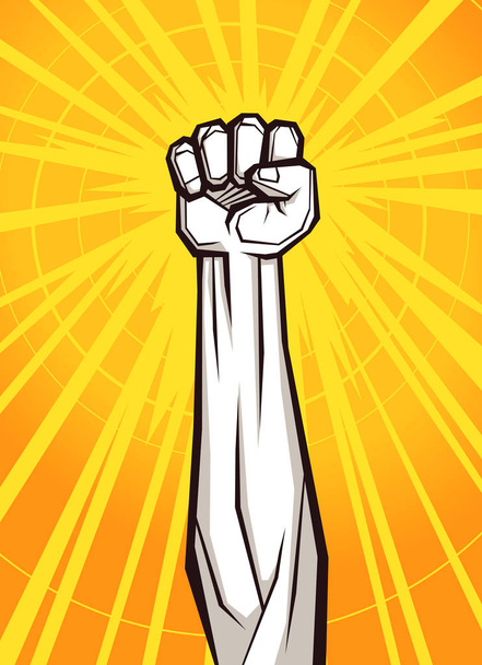 clenched fist vector illustration - Vector, Image
