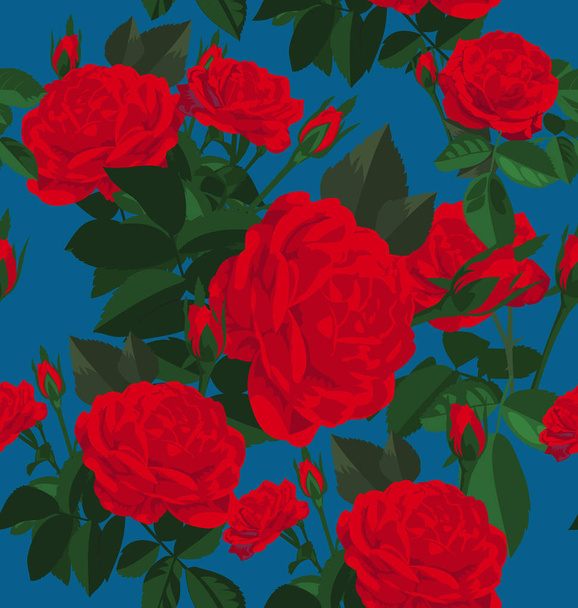 rose seamless pattern - Wektor, obraz