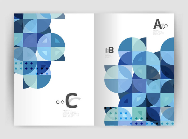 Абстрактний шаблон друку брошур a4
 - Вектор, зображення