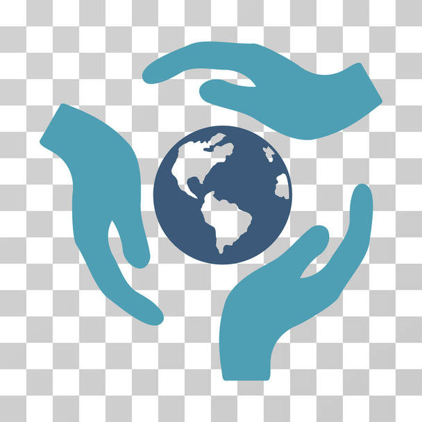 Global Care Vector Icon - Vektor, kép