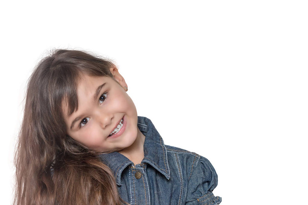 Tilted head portrait of little girl - Foto, immagini