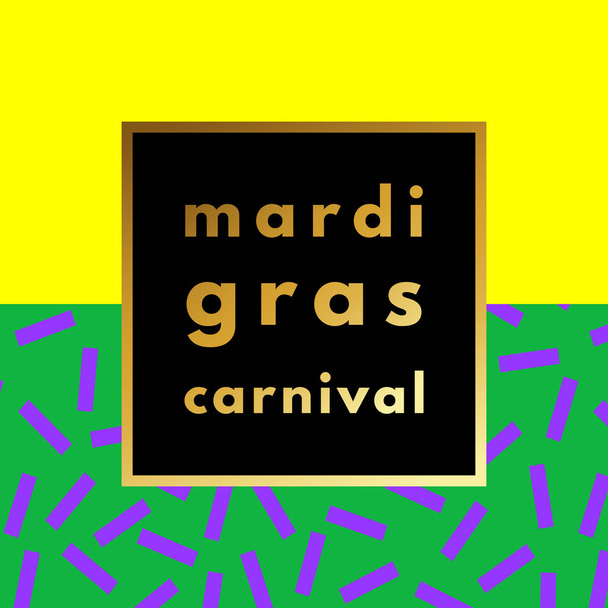 Mardi Gras carnival geometric background - Вектор,изображение