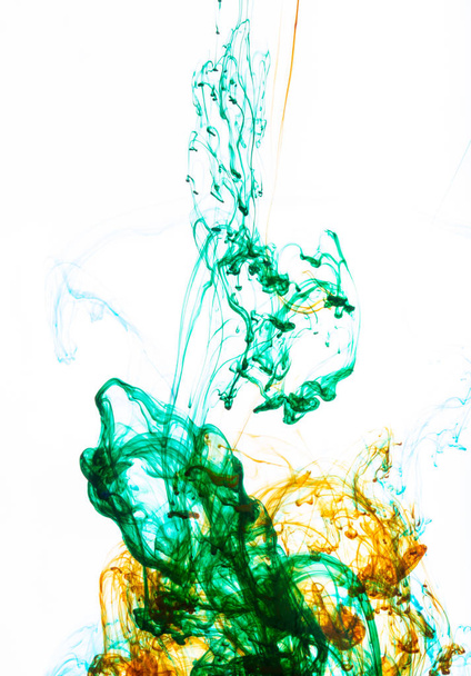 Acrylic colors and ink in water.  - Foto, Imagen