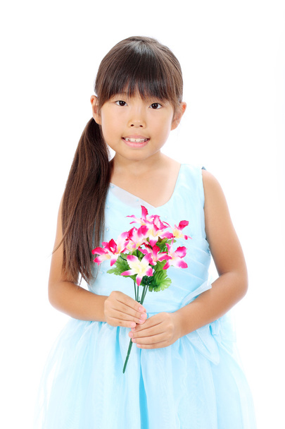 Portrait of little asian girl - Photo, Image