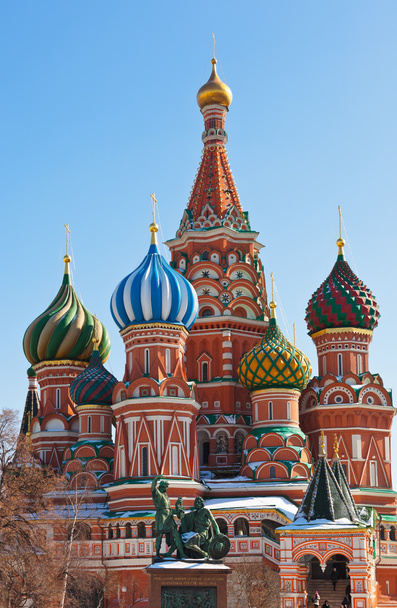 Basilikum-Kathedrale auf dem Roten Platz, Moskau - Foto, Bild