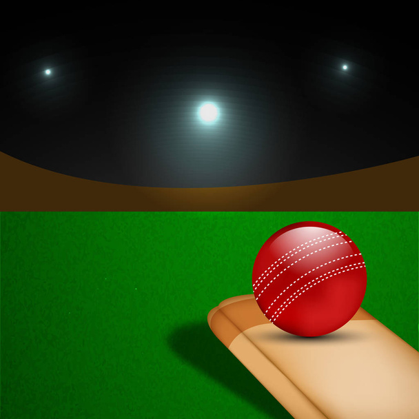 Иллюстрация спортивного фона для крикета
 - Вектор,изображение