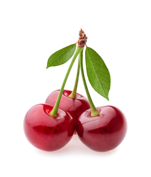 Cherry elszigetelt fehér alapon - Fotó, kép