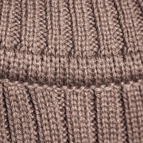Breien (textiel) wol textuur close-up - Foto, afbeelding