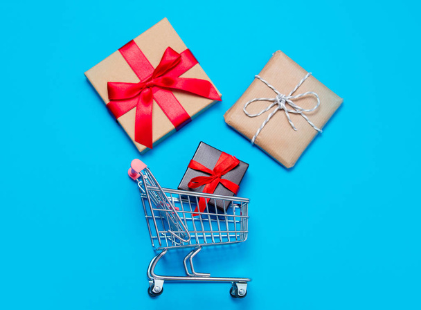 gifts in cart - Photo, Image