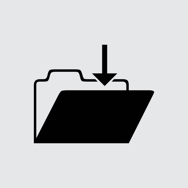 Archív lapos ikon - Vektor, kép