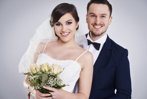 young and cheerful married couple - Photo, Image