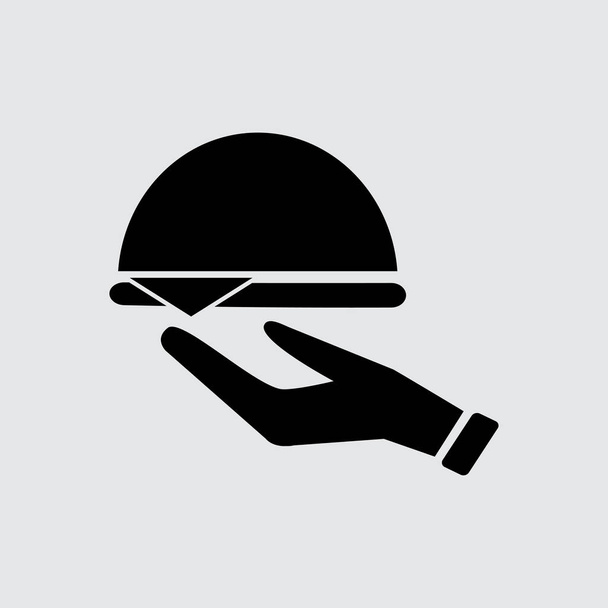 Ресторан Плоская икона
 - Вектор,изображение
