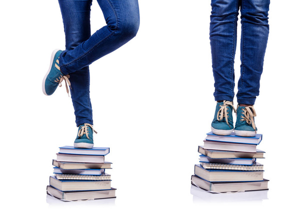Climbing the steps of knowledge - education concept - Fotoğraf, Görsel
