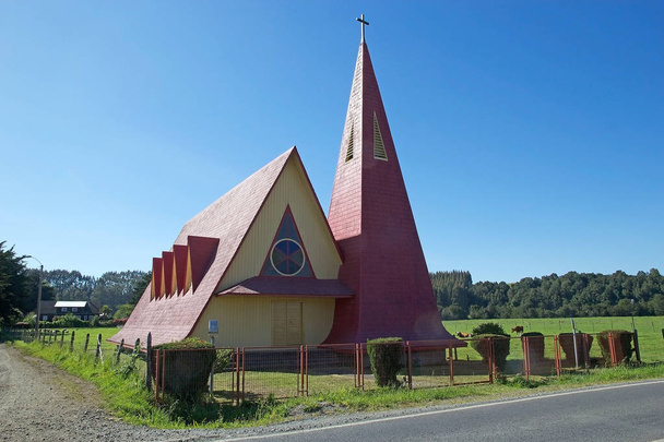 Wodden church, Chile - Photo, Image