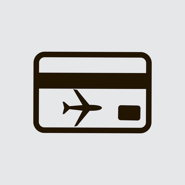 boarding flat icon  - Vector, Image