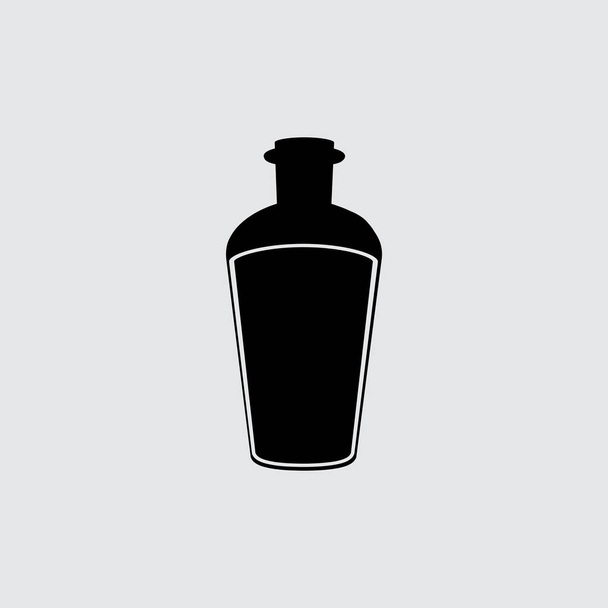 Icona piatto bottiglia  - Vettoriali, immagini