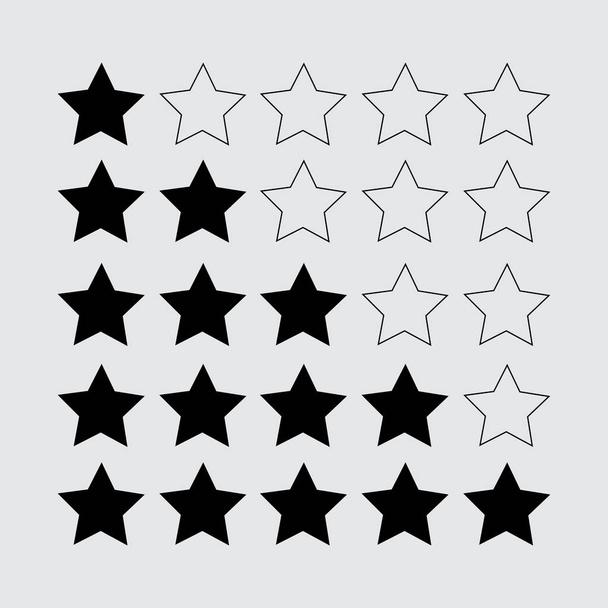 estrelas ícone plana
  - Vetor, Imagem