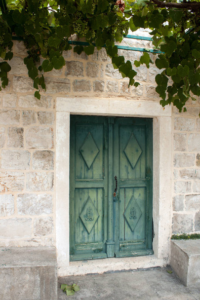 Wooden front door - Photo, Image