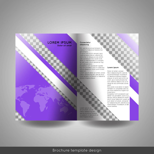 Bi-fold business brochure sjabloon.   - Vector, afbeelding