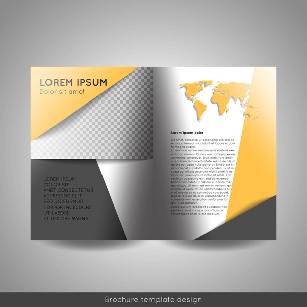 Modèle de brochure d'entreprise Bi fold
.   - Vecteur, image