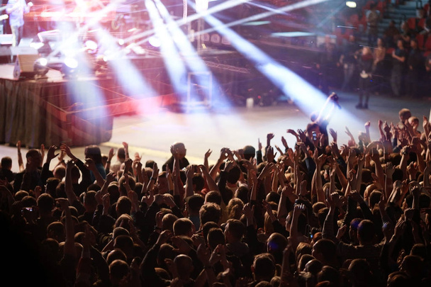 Tömeg egy rock koncerten - Fotó, kép