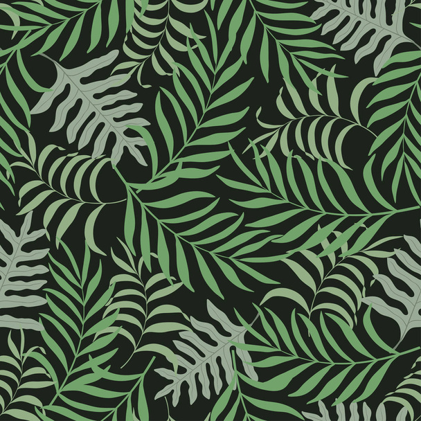 Tropischer Hintergrund mit Palmblättern.  - Vektor, Bild