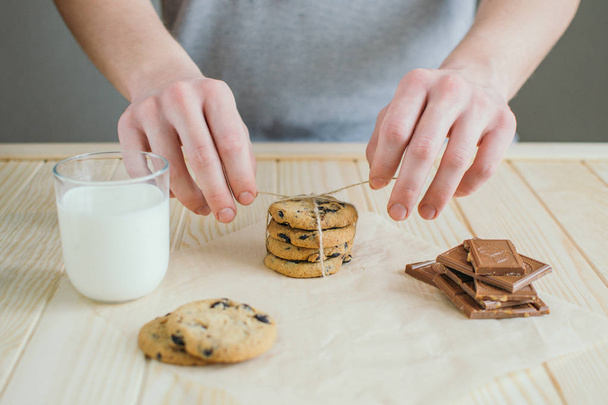 Ízletes, csokoládé cookie-k - Fotó, kép