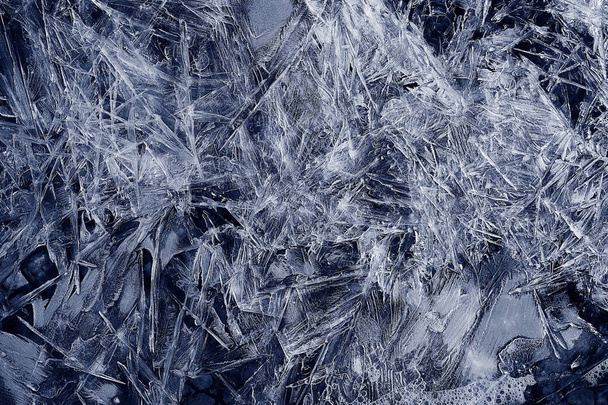texture of cracked ice - Foto, Imagen