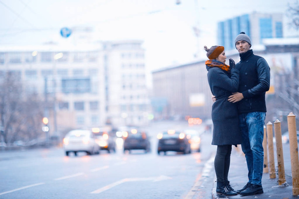 young couple walking in the city  - Foto, Imagen