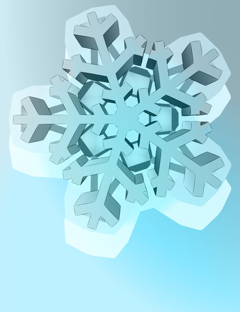 Modelo pentagonal abstrato do vetor estrela do floco de neve do inverno
 - Vetor, Imagem