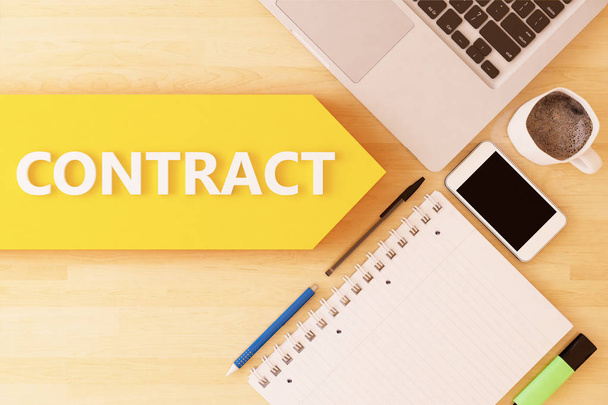 Contract text concept - Photo, Image