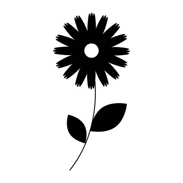 schattig bloem natuur pictogram - Vector, afbeelding