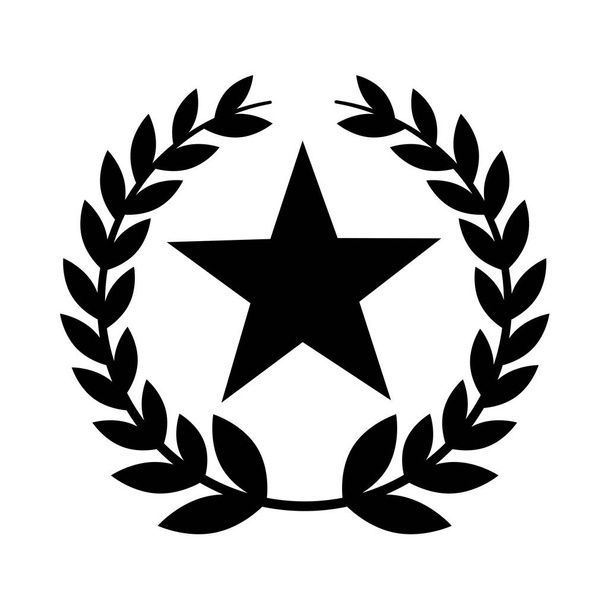 Corona de hojas emblema de la corona
 - Vector, Imagen