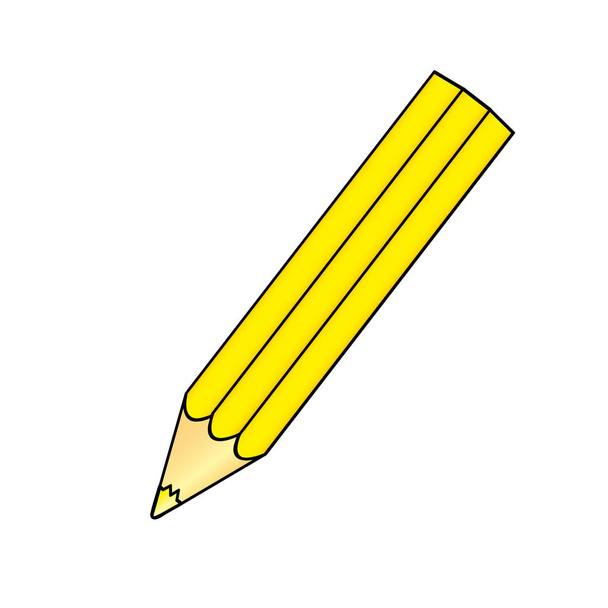icône de couleur crayon jaune
 - Vecteur, image