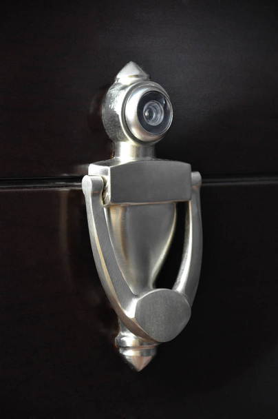 Door knocker with peep hole - Photo, Image
