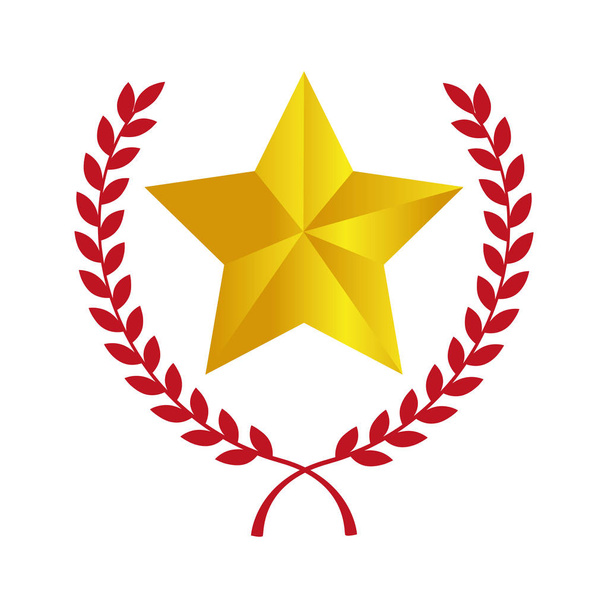 premio estrella icono aislado
 - Vector, Imagen