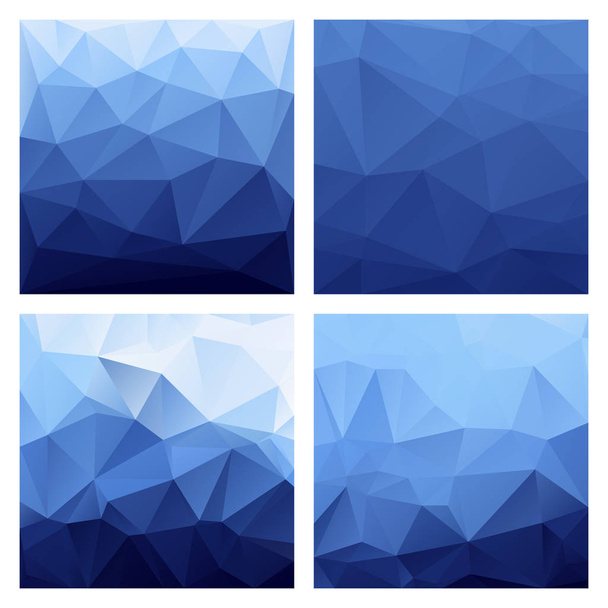 Set of polygonal vector backgrounds - Vector, Image