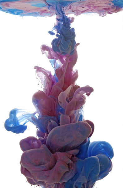Abstract object of paint splash. Color cloud of ink in water - Foto, Imagem