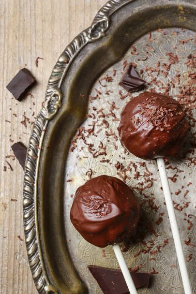 Chocolate cake pops - Zdjęcie, obraz