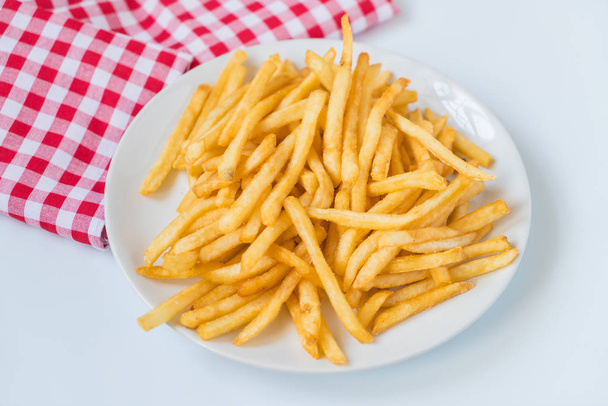 Golden French fries potatoes - Foto, Imagen