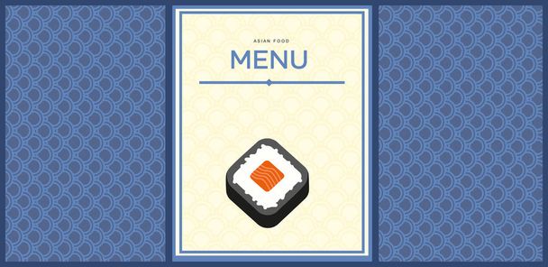 Asian food flyer templates - Vektör, Görsel