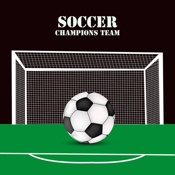 Illustration of background for the sport soccer - Vector, Image
